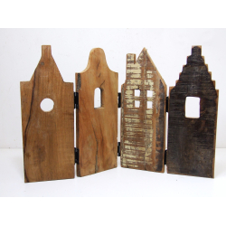 Domek Domki z egzotycznego drewna dekoracja stojąca